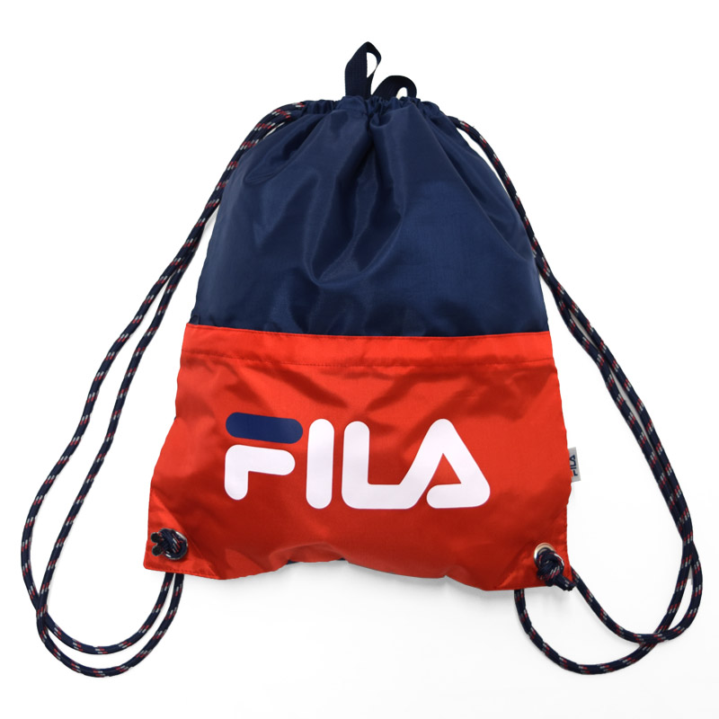 FILA フィラ ナップサック ロゴ柄 ナップザック プールバッグ シューズバッグ リュック 体操着入れ A4対応 スイミング F 129538  ネコポス送料無料