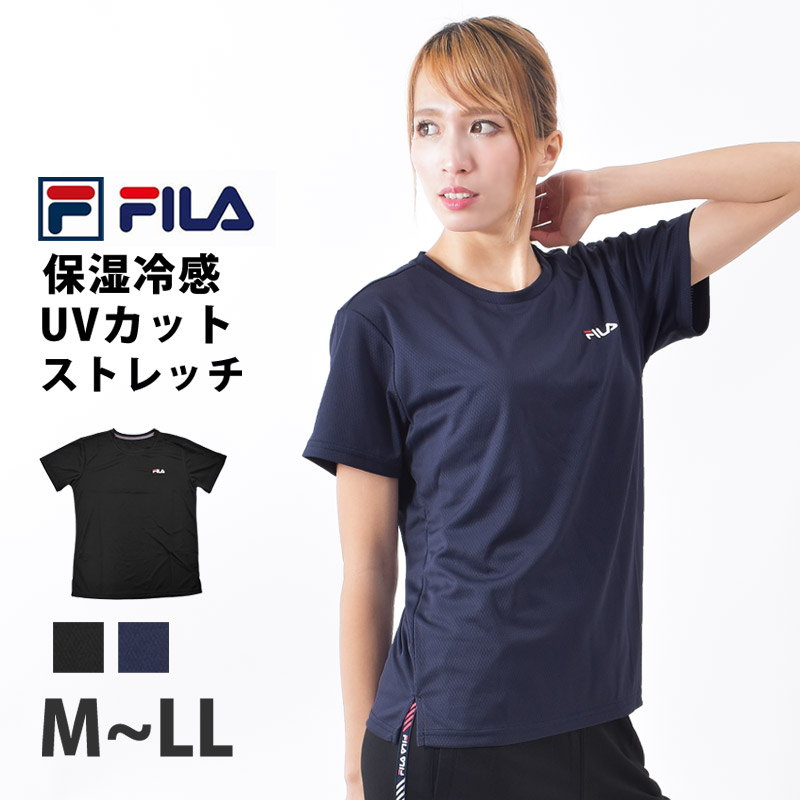 FILA フィラ Tシャツ レディース 半袖 ランニングウェア クルーネック