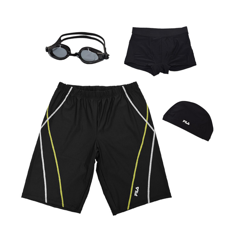 FILA（フィラ） フィットネス水着 メンズ セット スイムキャップ