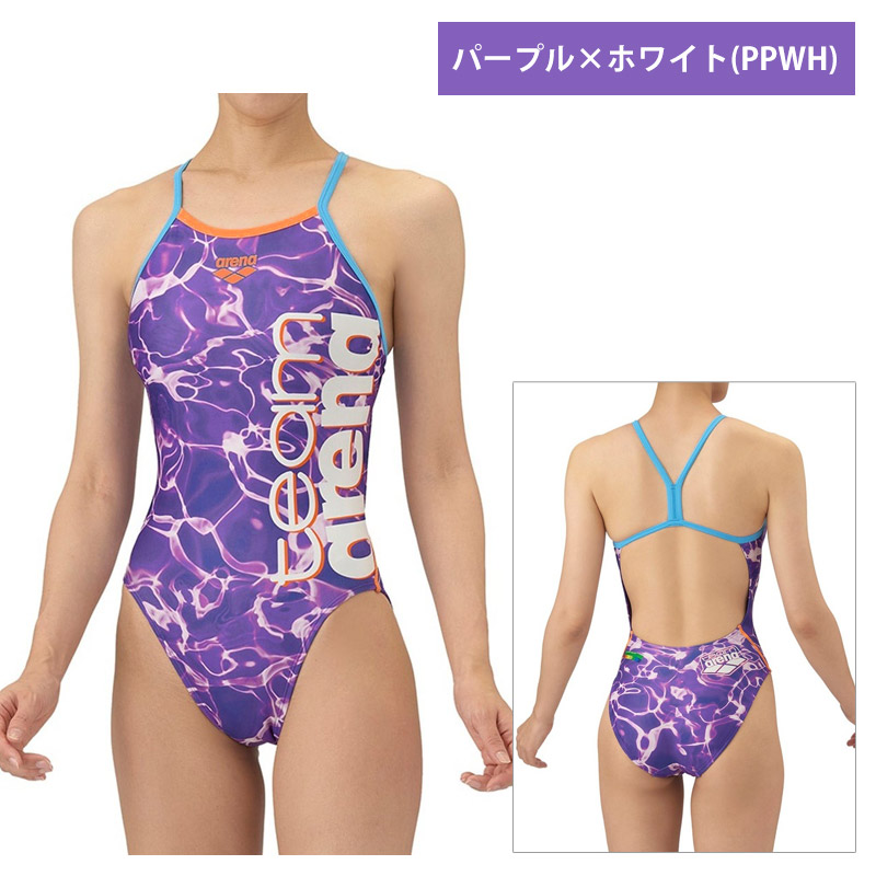 アリーナ 競泳水着 レディース（色：パープル系）｜競泳水着