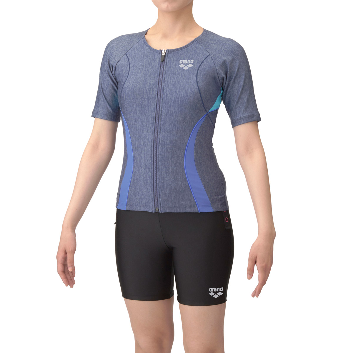 値下げ新品★adidas フィットネス水着 セパレート★ 新品 adidas アディダス フィットネス水着 セパレート 黒×白 S