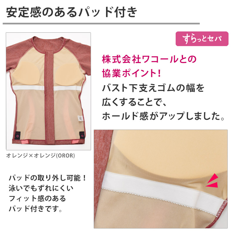 りまま　新品タグ付き⭐︎ワコールすらっとセパarenaセパレート水着 M アリーナ（arena） 送料無料 フィットネス水着 レディース めくれ防止