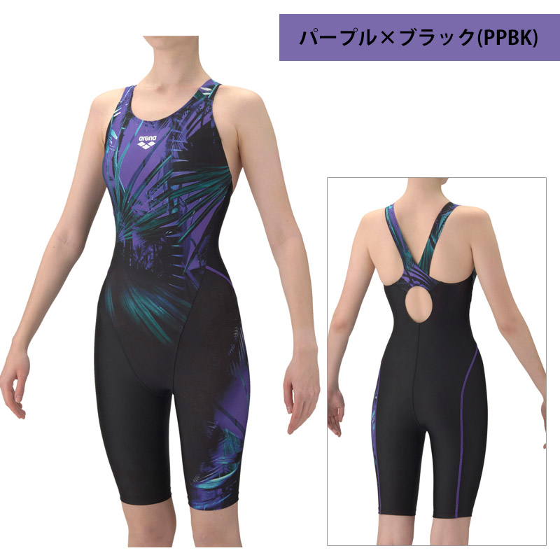 アリーナ 競泳水着 レディース（色：パープル系）｜競泳水着｜水泳