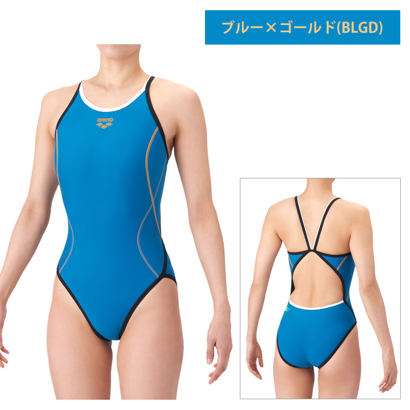 【匿名配送】　新品　アリーナ　水着　スイムウェア　競泳　水泳　ブルー系 アリーナ（arena） 競泳水着 練習用 レディース トレーニング