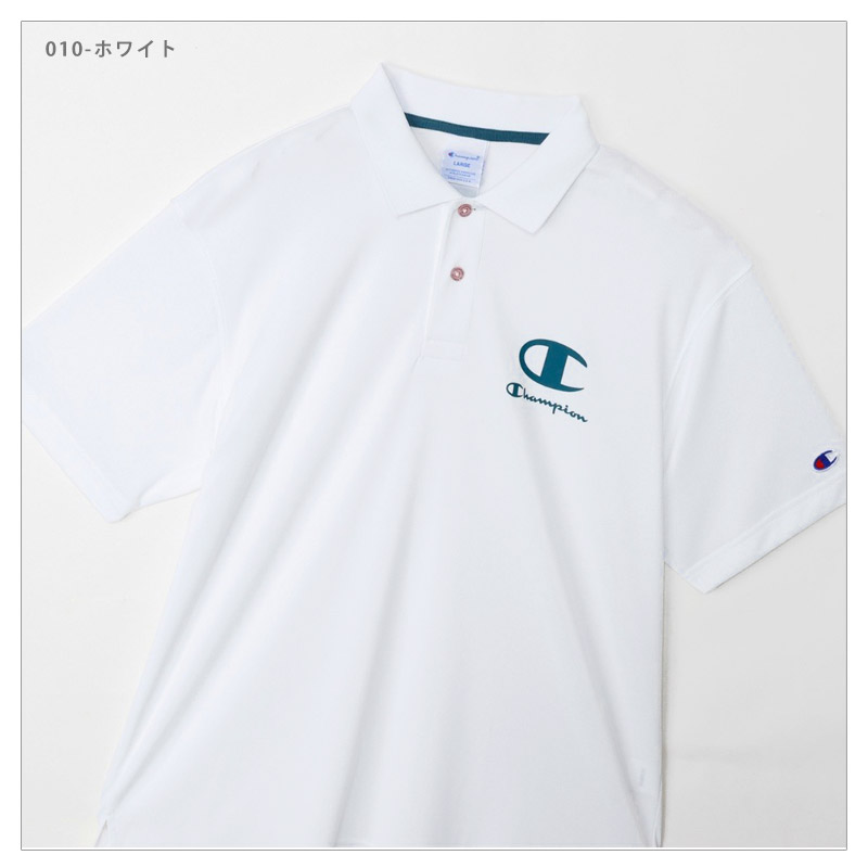 値下げ 送料無料 Champion GOLF チャンピオン ゴルフ メンズ ポロシャツ 半袖 ゴルフウェア 速乾 UVカット ゴルフシャツ Tシャツ C3-BG321 M L XL メール便 | Champion | 06