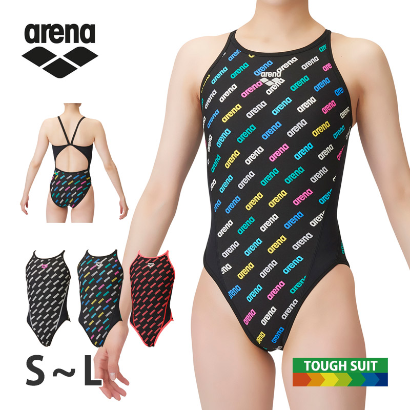 値下げ 送料無料 アリーナ arena レディース トレーニングワンピース 競泳水着 TOUGHSUIT 競技水着 水着 スイムウェア  FSA-3614W FSA3614W 23FW S M L ネコポス