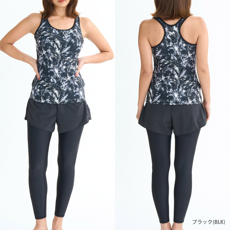 送料無料 ROXY ロキシー セット水着 レディース フィットネス水着 上下セット めくれ防止 水陸両用 体型カバー DO YOUR BEST 水着 RSW254500 | ROXY | 07