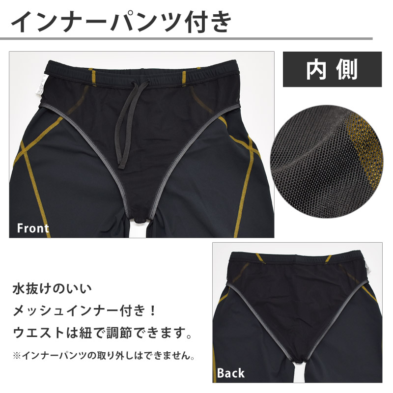 speedo スピード メンズ 水着 ゆったり ビッグライナールーズジャマー フィットネス水着 ルーズ 紳士 水泳 スイミング ウエア SF62360 M L O ネコポス送料無料｜kireistore｜04