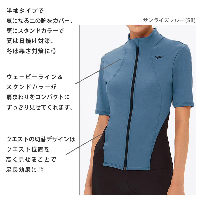 speedo（スピード） 値下げ フィットネス水着 半袖 レディース