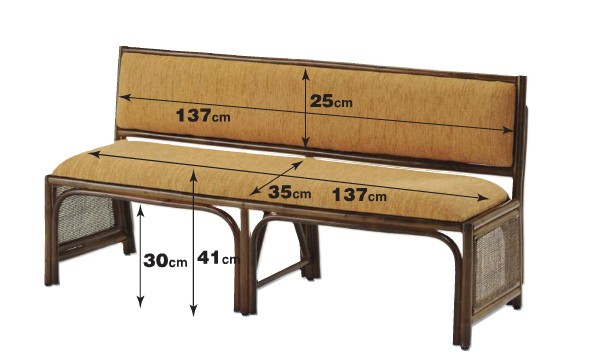  rattan ( rattan ).. sause attaching bench Y-878B_size