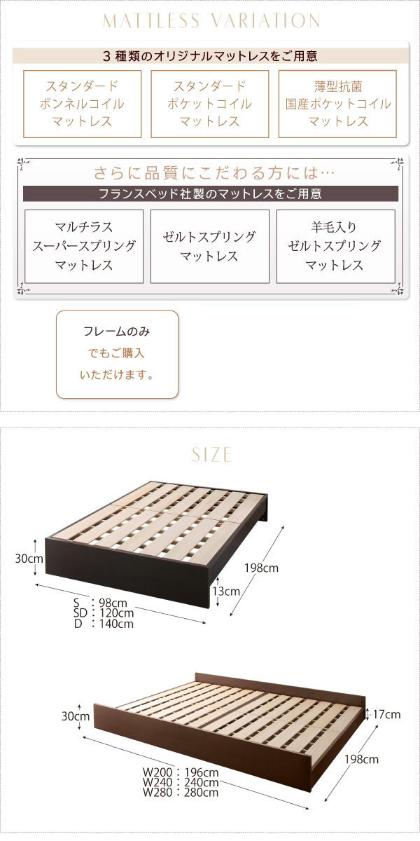 組立設置料込み〕高さ調整 国産 ファミリーすのこベッド Mariana 組立設置料込み〕高さ調整 国産 ファミリーすのこベッド Mariana