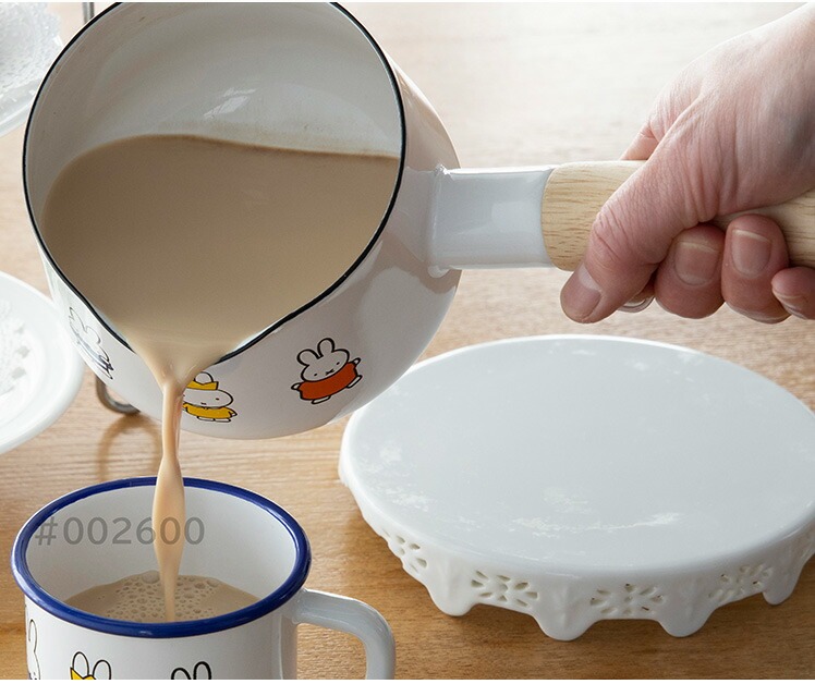 富士ホーロー 公認商品 片手鍋 12cm 小さい ミッフィー 70周年