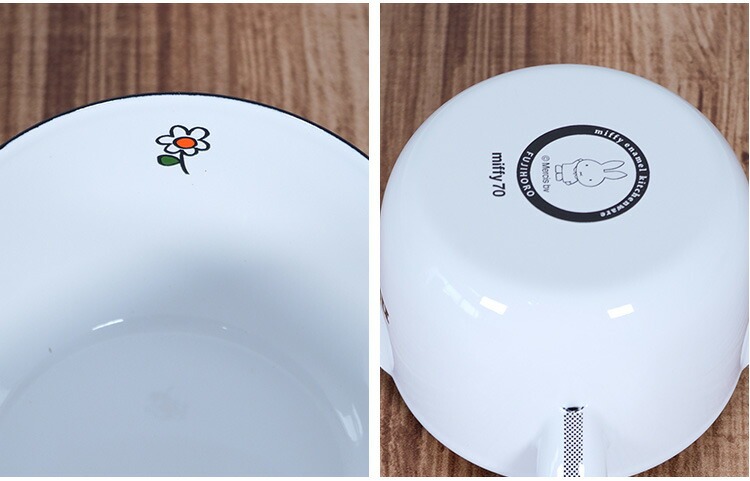 富士ホーロー 公認商品 小さい 片手鍋 12cm 0.8L ミッフィー うさこ