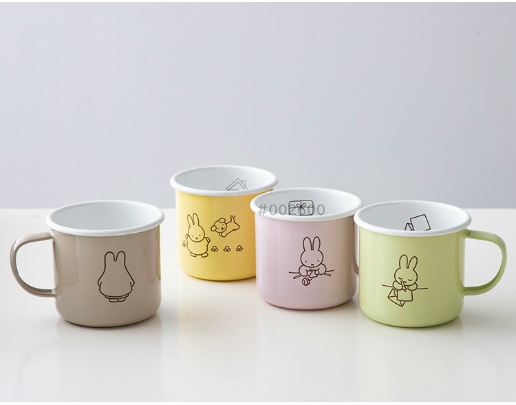 富士ホーロー 公認商品 ミッフィー マグカップ 8cm パステル マグ