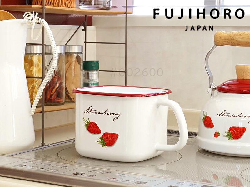 富士ホーロー 公認商品 味噌 容器 味噌ポット ストロベリー STB-KP