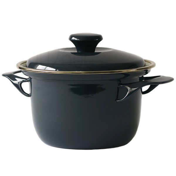 富士ホーロー 公認商品 両手鍋 16cm IH対応 EXシリーズ(EX-16C) 2.1L