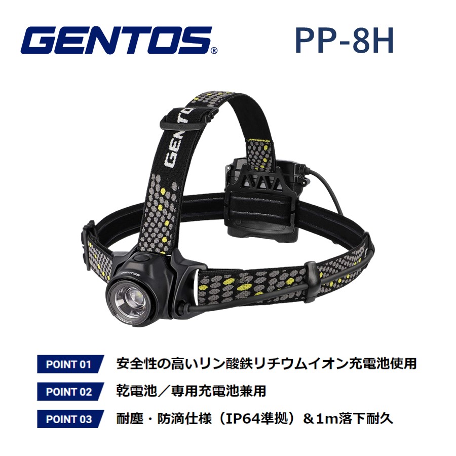 1796円 人気の贈り物が大集合 GENTOS ヘッドライト LR-H534H 専用充電池