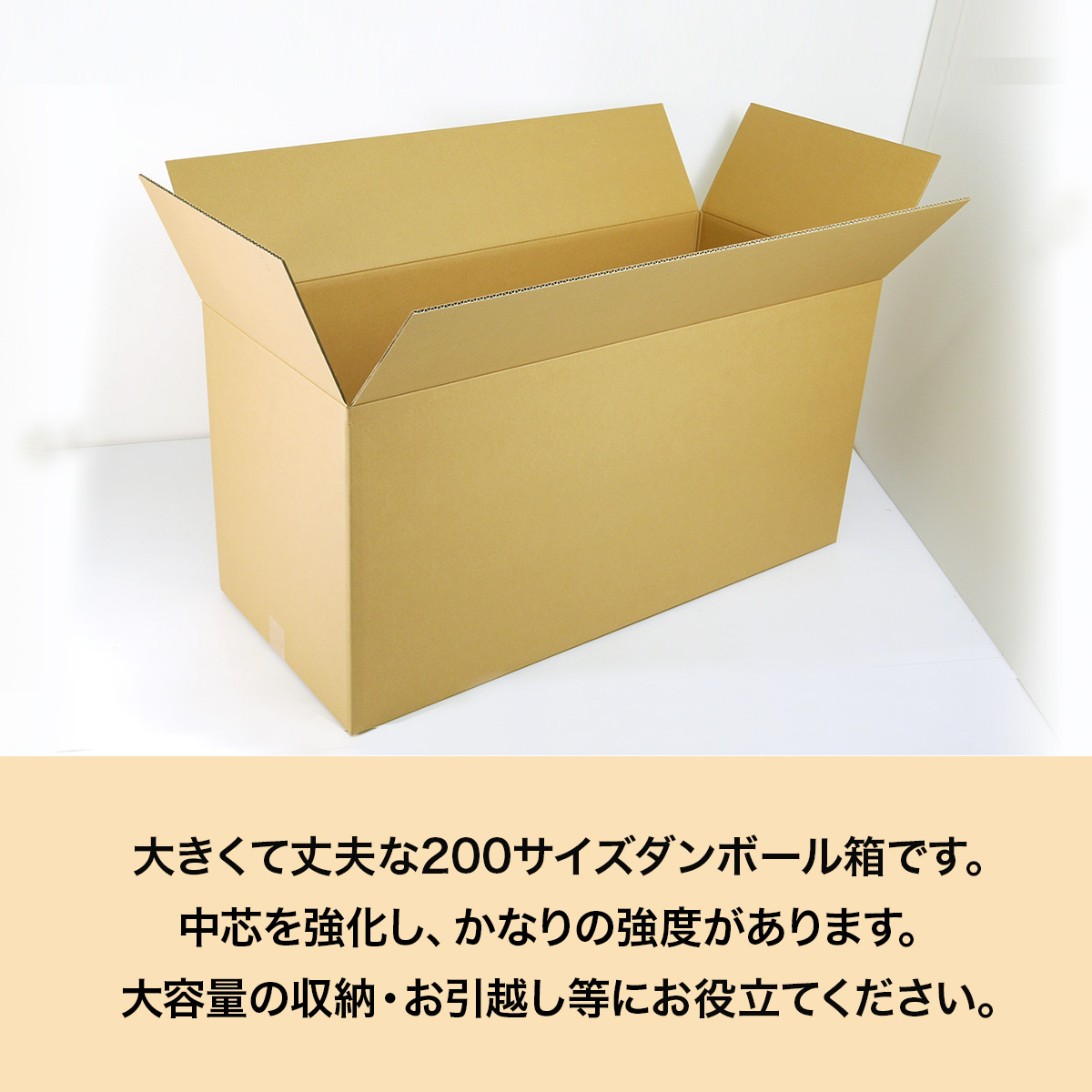 桐パック 【法人限定】ダンボール 200サイズ 段ボール箱 5枚(995
