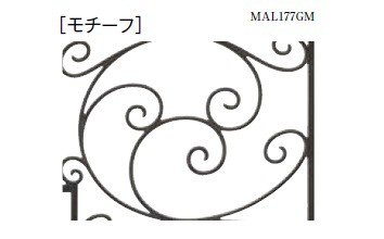 リクシル　新日軽　ディズニー門扉　プリンセスA型（唐草）　片開き　角門柱式　ブラック　0710