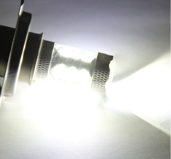 12V/24VH7爆光LEDフォグランプ80W2個セットホワイト白色