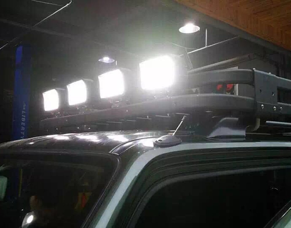 LED ワークライト 12V/24V 兼用 48W 6000K ホワイト 防水 作業灯 デッキライト 投光器 車幅灯 照明 トラック 2個セット