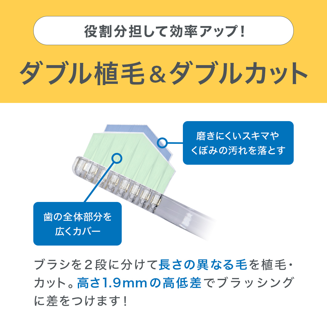 奇跡の歯ブラシ 【公式】子ども用 クリアブラック 6本セット 日本製