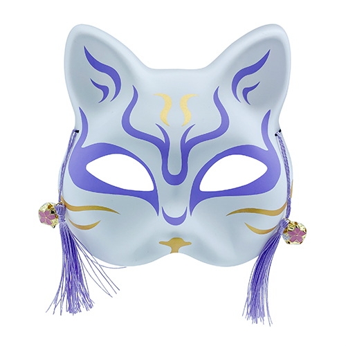 縁日ノ猫面 歌舞伎猫 6枚 全9色 展開 { お面 おめん 猫面 猫 屋台