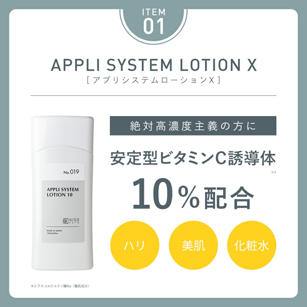 KISO ビタミンC 誘導体 配合 スキンケア 4点セット キソ 化粧水 美容液