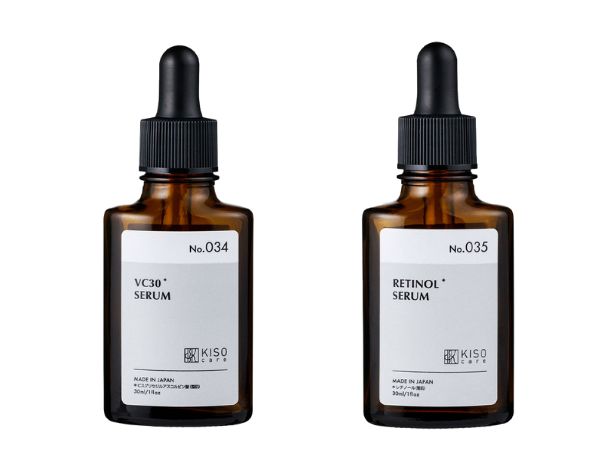 美容液 2本セット レチノール ビタミンC KISO キソ スーパーリンクルVA ピュアエッセンスVC30 ハリ 低刺激 保湿 乾燥肌 CICA 朝ビタ夜レチ ギフト 国産 日本製