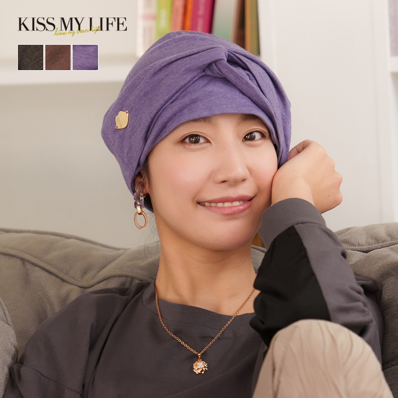 医療用帽子 ケア帽子 かわいい おしゃれ ゆったり 癌 脱毛 レディース KISS MY LIFE マジークハット Jean（ジーン）ターバン型 :  kml100315 : KISS MY LIFE - 通販 - Yahoo!ショッピング