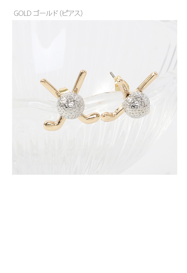 KISS ON THE GREEN（キスオンザグリーン） クロスクラブ＆ボールピアス