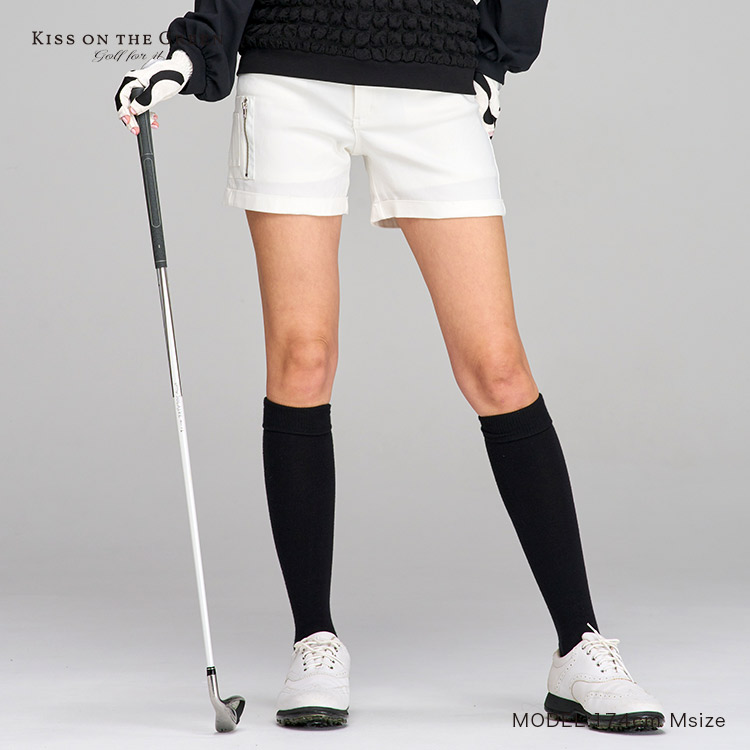 レディースゴルフウェア ベストとショートパンツセット ゴルフウェア レディース ショートパンツ スーパーストレッチ素材の多