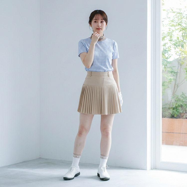 今季新作セール40％OFF】ゴルフウェア レディース プリーツ スカート