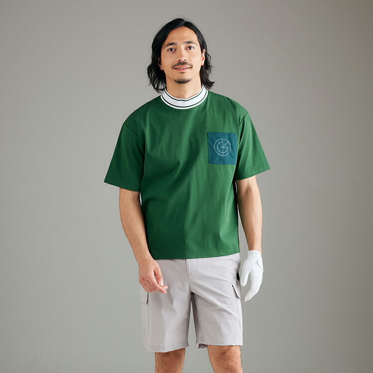 今季新作セール45％OFF】ゴルフウェア メンズ メッシュポケットモック