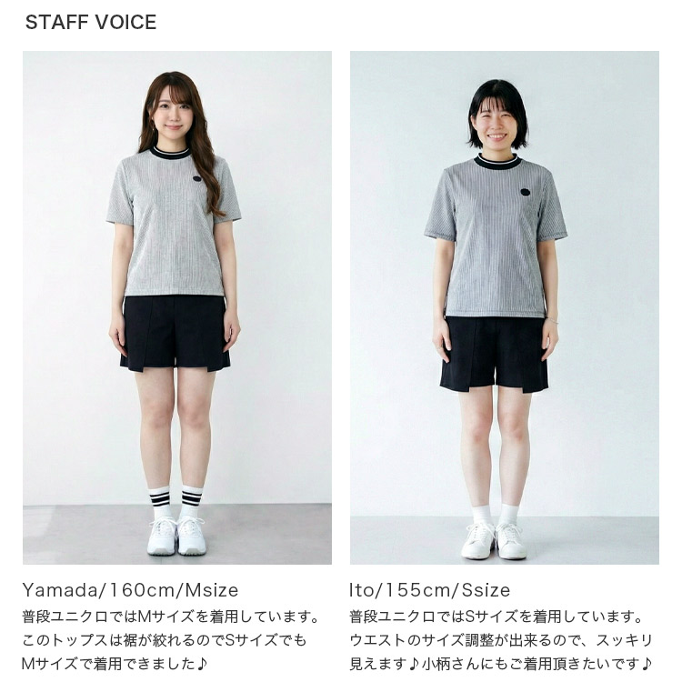 今季新作セール20％OFF】ゴルフウェア レディース モックネック T