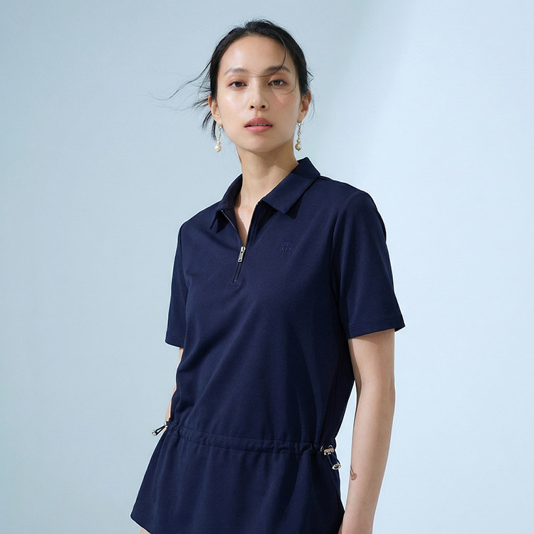 今季新作セール20％OFF】ゴルフウェア レディース ハーフジップ
