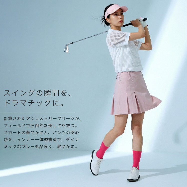 今季新作セール40％OFF】ゴルフウェア レディース アシンメトリー