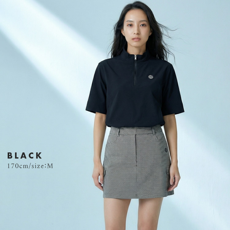 今季新作セール20％OFF】ゴルフウェア レディース 千鳥格子 サイド