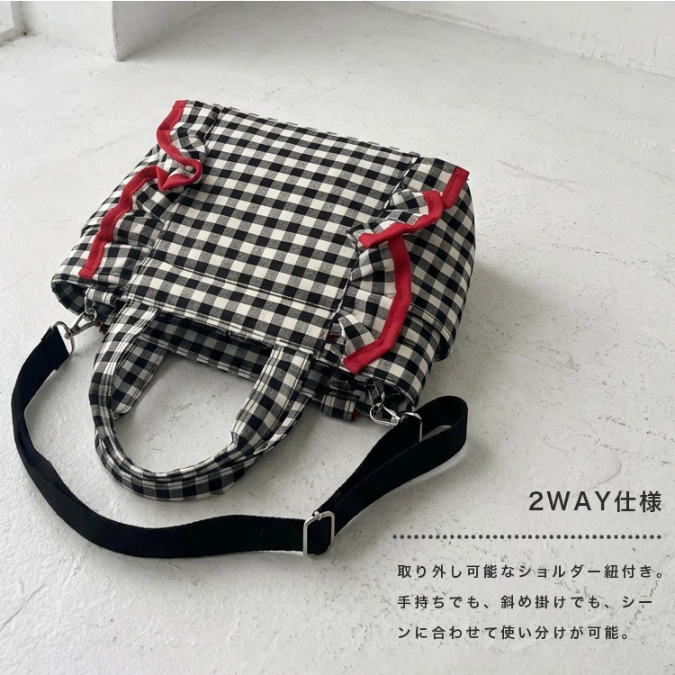 カートバッグ ゴルフ フリル 保冷バッグ 2WAY トートバッグ ショルダー
