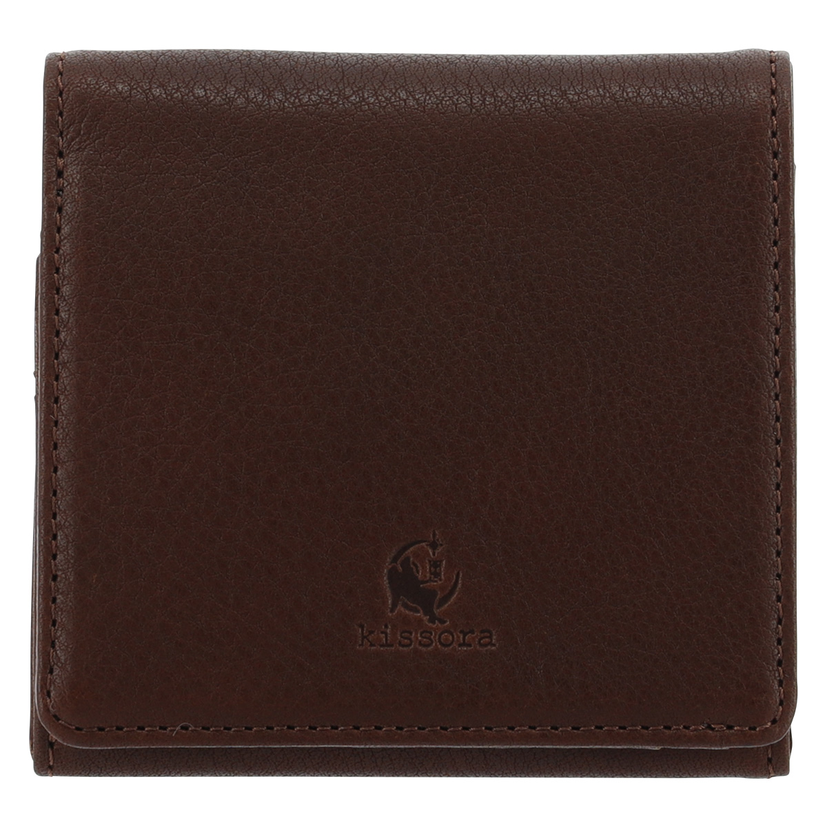 kissora（キソラ） 二つ折り財布 本革 レザー 小さめ コンパクト 薄い