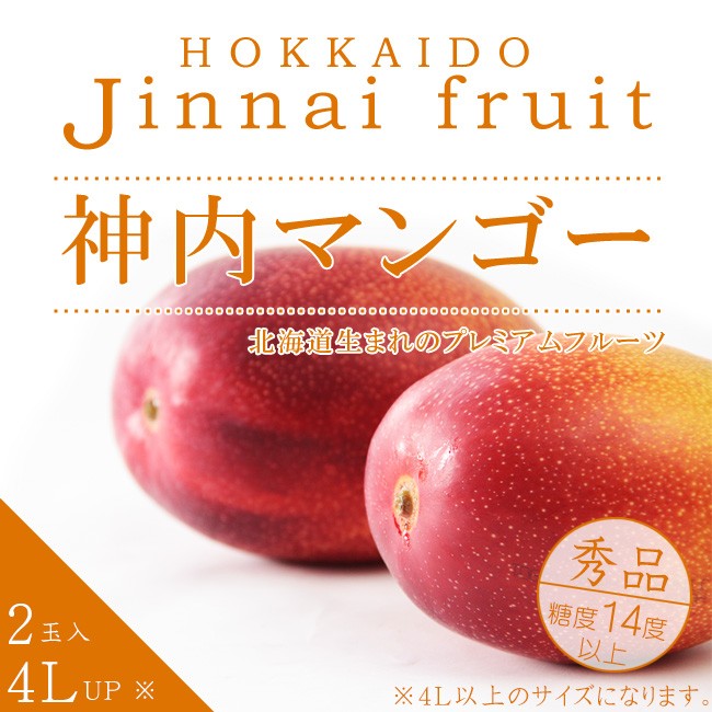 神内マンゴー秀品4Lアップ×2玉入 化粧箱(北海道産 完熟マンゴー)糖度14度以上 (神内ファーム21)(送料無料)※8月上旬頃より発送 :ih00354:吉粋 - 通販 - Yahoo!ショッピング
