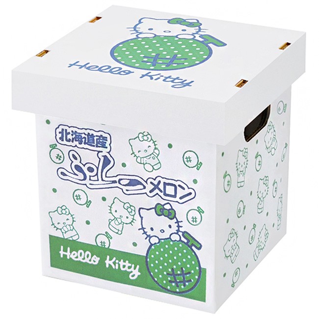 ハローキティふらのメロン1.6〜1.8kg×1玉(秀品) 化粧箱入 数量