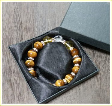 金運・仕事運・勝負運アップのタイガーアイブレスレット/純天然石