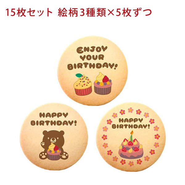 誕生日 お菓子 メッセージクッキーお得な15枚セット 箱入り お礼 プチギフト 個包装｜kitahama-sweets｜02
