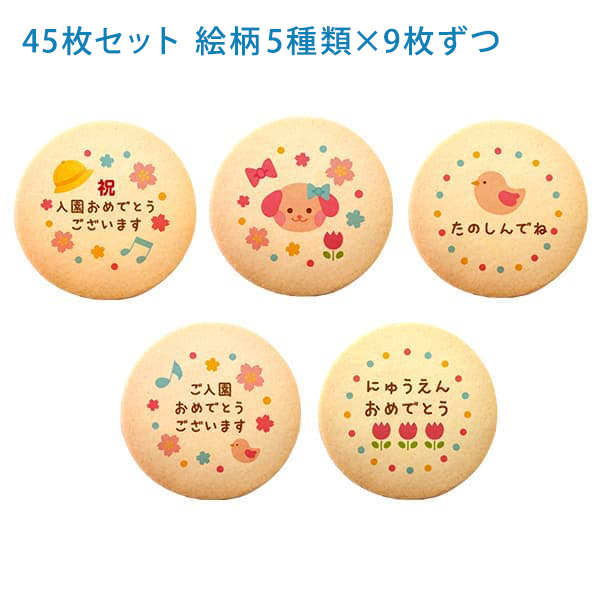 入学 プリント クッキー メッセージ クッキー 45枚セット 個包装 箱入り お礼 ギフト ショークッキー フォチェッタ focetta 入園 プリント クッキー メッセージ 45枚セット 個包装 箱入り お礼