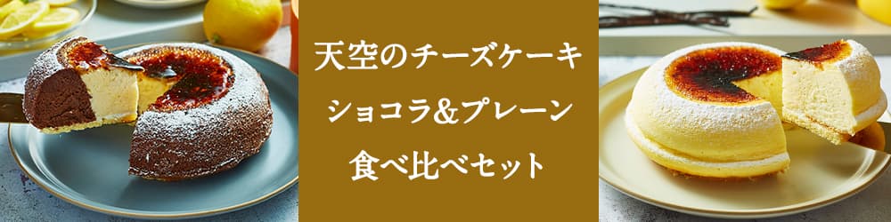 天空のチーズケーキ ショコラとプレーン