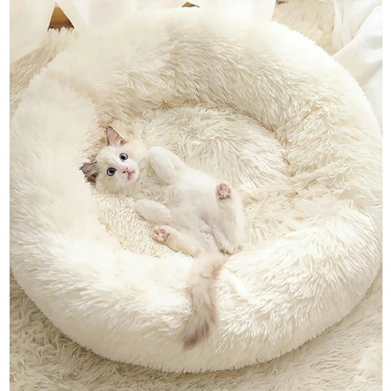 大特価⭐ペットベッド ふわふわ 丸型 犬 猫 あったか ベッド 冬 洗える 清潔