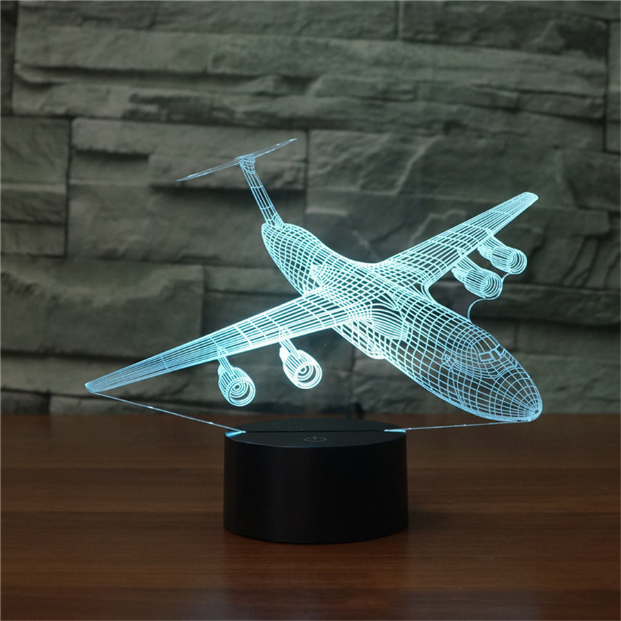 飛行機 　3Dインテリアライト LED間接照明 LEDライト