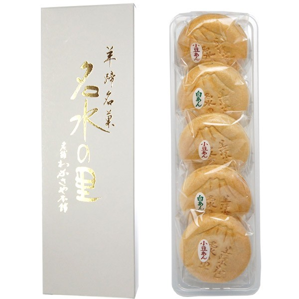 札幌 わかさや本舗の翁の名水の里もなか 5個 パッケージ