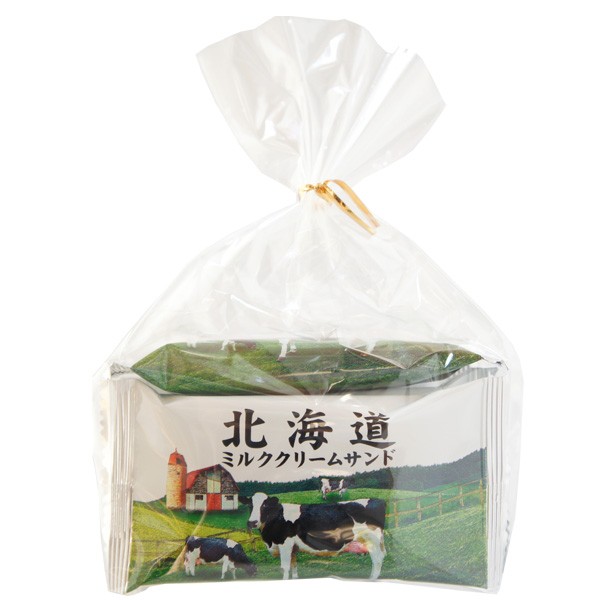 札幌 わかさや本舗の北海道ミルククリームサンド5個　パッケージ